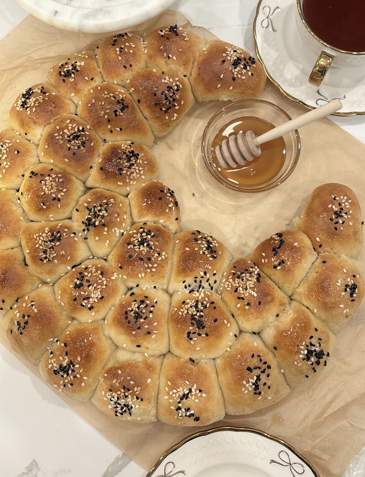 YEMENI HONEYCOMB BREAD
